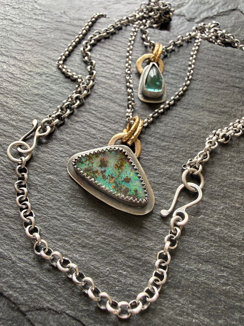 Double Pendant Necklace, handmade in the Netherlands