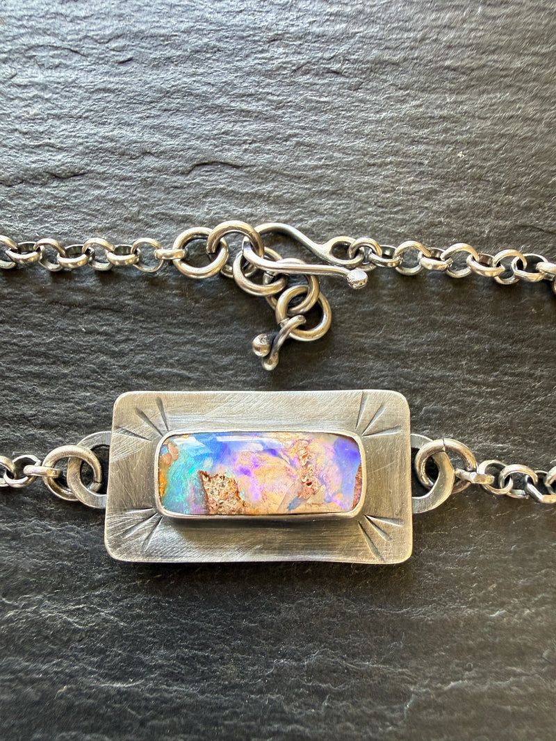 Opal Chain Bracelet, handmade in the Netherlands